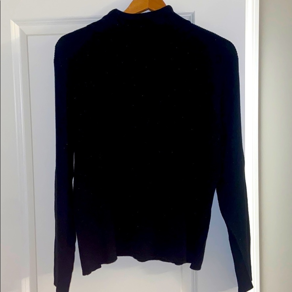 Black turtle neck sweater